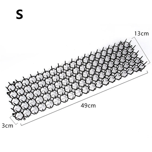 B21307 Garden Flower Anti-Cat Net Plastic Thorn Pad Drive Cat Net, 3 PCS S 49x13cm, M 200x28cm, L 400x28cm