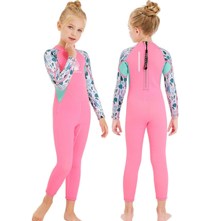 DIVE & SAIL M150556K Shell Pattern Children Diving Suit One-piece Swimsuit Snorkeling Surfing Anti-jellyfish Clothing