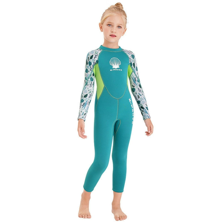 DIVE & SAIL M150556K Shell Pattern Children Diving Suit One-piece Swimsuit Snorkeling Surfing Anti-jellyfish Clothing