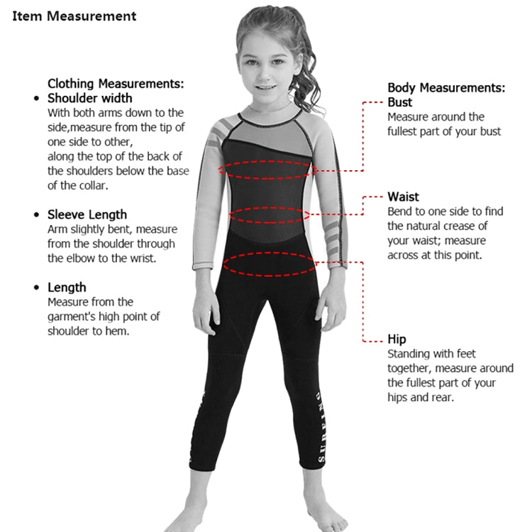DIVE&SAIL Children Warm Swimsuit One-piece Wetsuit Long Sleeve Cold-proof Snorkeling Surfing Suit
