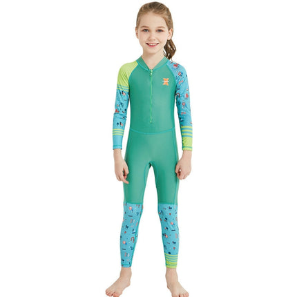 DIVE & SAIL LS-18822 Children Diving Suit Outdoor Sunscreen One-piece Swimsuit