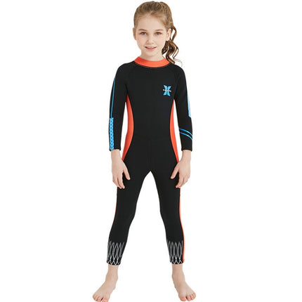 DIVE & SAIL 2.5mm Children Diving Suit One-piece Warm Snorkeling Suit Drifting Sunscreen Swimsuit