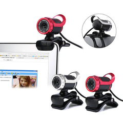 HXSJ A859 480P Computer Network Course Camera Video USB Camera Built-in Sound-absorbing Microphone, Red, Black, No Camera Function Black, No Camera Function  Red