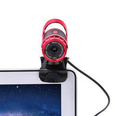 HXSJ A859 480P Computer Network Course Camera Video USB Camera Built-in Sound-absorbing Microphone, Red, Black, No Camera Function Black, No Camera Function  Red