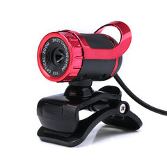 HXSJ A859 480P Computer Network Course Camera Video USB Camera Built-in Sound-absorbing Microphone, Red, Black, No Camera Function Black, No Camera Function  Red