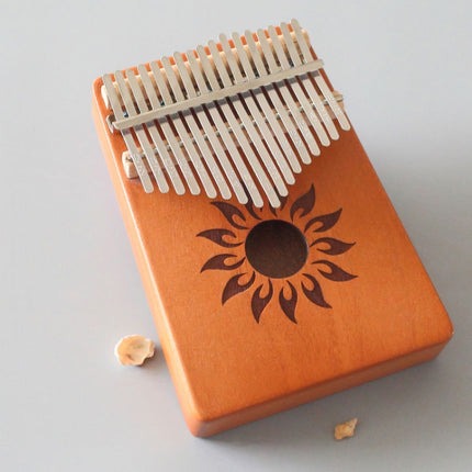 17-tone Kalimba Portable Thumb Piano, Mahogany-Classic Deer, Bamboo-Classic Deer, Mahogany-Sun God, Mahogany-Six-Pointed Star, Mahogany-Blue (Classic Deer), Spruce-Classic Deer, White-Classic Deer, Acacia-Classic Deer, Sapele-Classic Deer��������������...