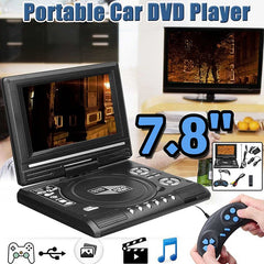 7.8 inch Portable DVD with TV Player, Support SD / MMC Card / Game Function / USB Port, 7.8 inch EU Plug, 7.8 inch US Plug, 7.8 inch UK Plug, 7.8 inch AU Plug