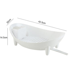 Tableware Storage Drain Dish Rack Multi-function Kitchen Utensil Rack