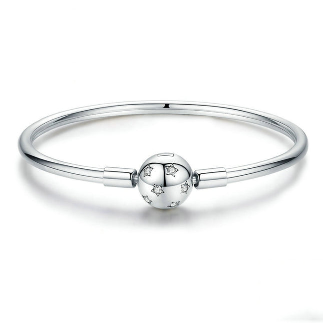 S925 Sterling Silver Star Bracelet DIY Beaded Bracelet