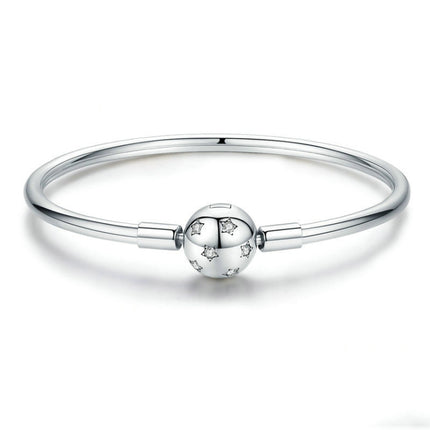 S925 Sterling Silver Star Bracelet DIY Beaded Bracelet