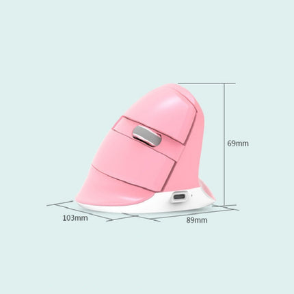 DELUX M618Mini Colorful Wireless Luminous Vertical Mouse Bluetooth Rechargeable Vertical Mouse, Cherry pink, Pearl blue, Mint Green, Elegant black, Classic black, Color white