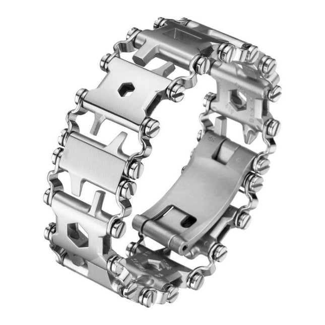 Multifunctional Stainless Steel Outdoor Survive Tool Bracelet for Men