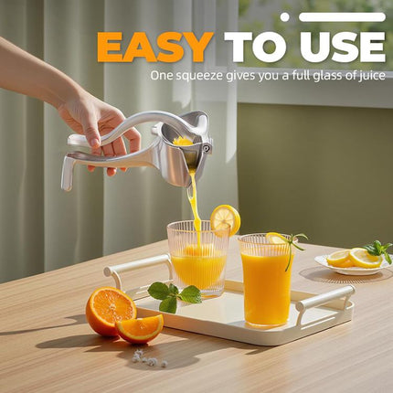 LsCook Aluminum Detachable Manual Juicer Lemon Watermelon Orange Fruit Juicer, Silver