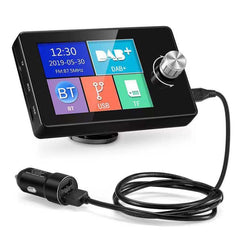 2.8 inch Car DAB+Digital Broadcasting Colorful Screen Receiver FM Forwarding AUX Output, 2.8 inch