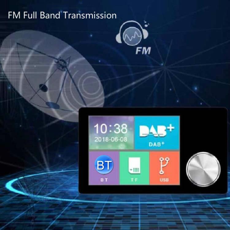 2.8 inch Car DAB+Digital Broadcasting Colorful Screen Receiver FM Forwarding AUX Output, 2.8 inch