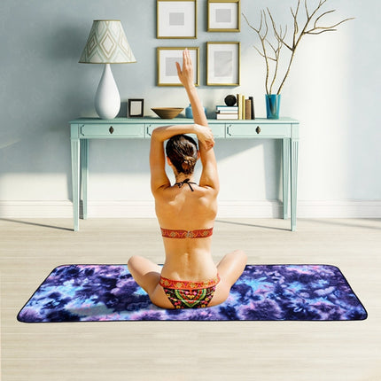 Microfiber Eco-friendly Non-slip Towel Foldable Yoga Mat Sports Drape, Size: 183 x 63cm, 183 x 63cm Green, 183 x 63cm Dark Blue), 183 x 63cm Purple, 183 x 63cm Yellow