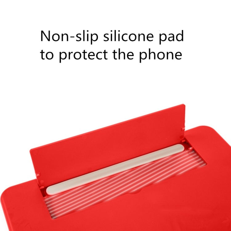 Lupa de pantalla para teléfono móvil extraíble, soporte para teléfono móvil de escritorio con video 3D, 10 y 12 pulgadas