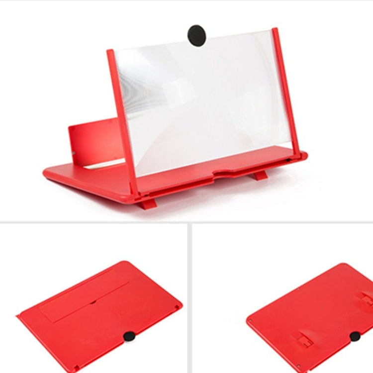 Lupa de pantalla para teléfono móvil extraíble, soporte para teléfono móvil de escritorio con video 3D, 10 y 12 pulgadas
