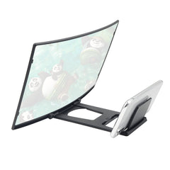 12 inch Curved Screen Mobile Phone Screen Magnifier 3D High-definition Screen Magnifier Multifunctional Lazy Bracket