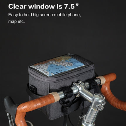 Rhinowalk Bicycle Front Handle Bag Camera Bag Waterproof 7.5 inch Large Touch Screen Navigation Mobile Phone Bag Bicycle Bag