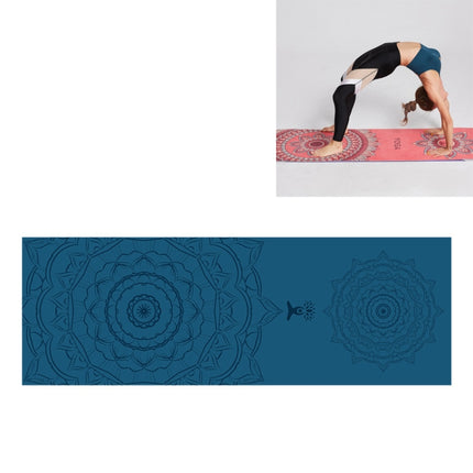 Portable Printed Non-slip Environmental Protection Yoga Mat Drape, Size: 185 x 63cm, Practitioner, Tibetan Green Lotus, Huilongqing, Mandolin, Green Lucky Elephant, Red Heart Lotus, Saint Golden Wolf, Sacred Heart Lotus, Century Lotus, Powder Bit Line�...