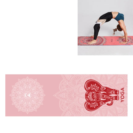 Portable Printed Non-slip Environmental Protection Yoga Mat Drape, Size: 185 x 63cm, Practitioner, Tibetan Green Lotus, Huilongqing, Mandolin, Green Lucky Elephant, Red Heart Lotus, Saint Golden Wolf, Sacred Heart Lotus, Century Lotus, Powder Bit Line�...
