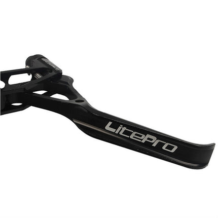 Litepro LP UltraLevers CNC Folding Bike Road Bike Small Wheel V Brake Lever, Silver Black