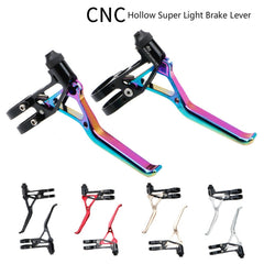 Litepro LP UltraLevers CNC Folding Bike Road Bike Small Wheel V Brake Lever, Silver Black