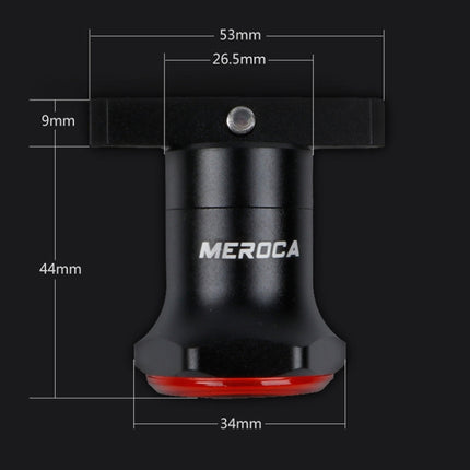 MEROCA MX2 Smart Sensor Brake Tail Light Mountain Bike Light USB Charging Road Bike Night Riding Tail Light, Seat Cushion Installation Black, Seat Cushion Installation Coloful, Seat Cushion Installation Gold Pink, Seat Tube Installation Black