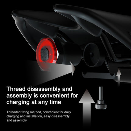 MEROCA MX2 Smart Sensor Brake Tail Light Mountain Bike Light USB Charging Road Bike Night Riding Tail Light, Seat Cushion Installation Black, Seat Cushion Installation Coloful, Seat Cushion Installation Gold Pink, Seat Tube Installation Black