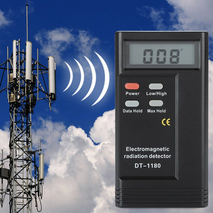 DT-1180 Electromagnetic Radiation Detector Measuring Range 50-1999V/M Electromagnetic Wave Radiation Protection Detector, DT-1180