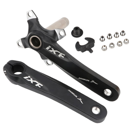 JIANKUN IXF Mountain Bike Hollow Crank Modified Single-plate Left and Right Cranks Crankshaft Bottom Axle, Left and Right Crank, Left and Right Crank+Bottom Bracket