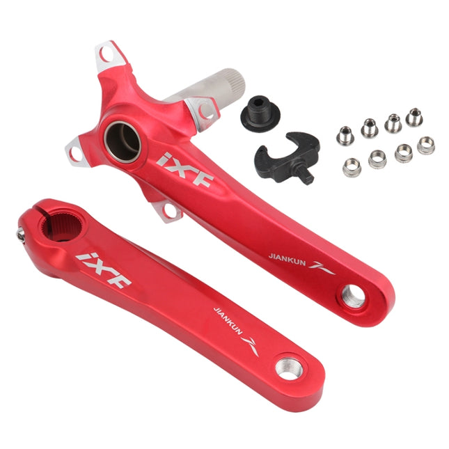 JIANKUN IXF Mountain Bike Hollow Crank Modified Single-plate Left and Right Cranks Crankshaft Bottom Axle, Left and Right Crank, Left and Right Crank+Bottom Bracket