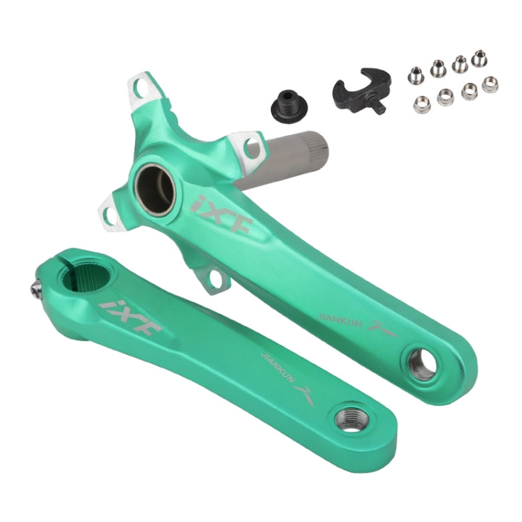 JIANKUN IXF Mountain Bike Hollow Crank Modified Single-plate Left and Right Cranks Crankshaft Bottom Axle, Left and Right Crank, Left and Right Crank+Bottom Bracket