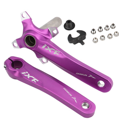 JIANKUN IXF Mountain Bike Hollow Crank Modified Single-plate Left and Right Cranks Crankshaft Bottom Axle, Left and Right Crank, Left and Right Crank+Bottom Bracket