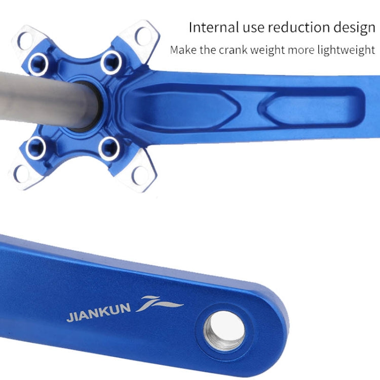 JIANKUN IXF Mountain Bike Hollow Crank Modified Single-plate Left and Right Cranks Crankshaft Bottom Axle, Left and Right Crank, Left and Right Crank+Bottom Bracket