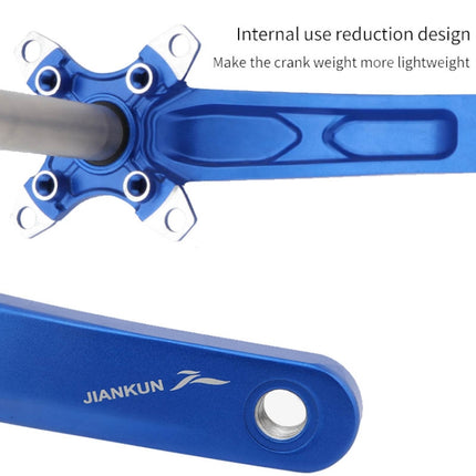 JIANKUN IXF Mountain Bike Hollow Crank Modified Single-plate Left and Right Cranks Crankshaft Bottom Axle, Left and Right Crank, Left and Right Crank+Bottom Bracket