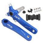 Left and Right Crank+Bottom Bracket / Blue