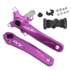 Left and Right Crank+Bottom Bracket / Purple
