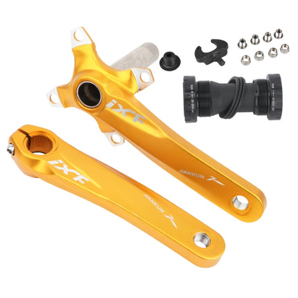 JIANKUN IXF Mountain Bike Hollow Crank Modified Single-plate Left and Right Cranks Crankshaft Bottom Axle, Left and Right Crank, Left and Right Crank+Bottom Bracket