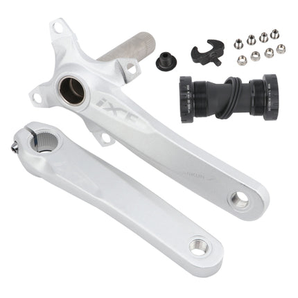 JIANKUN IXF Mountain Bike Hollow Crank Modified Single-plate Left and Right Cranks Crankshaft Bottom Axle, Left and Right Crank, Left and Right Crank+Bottom Bracket