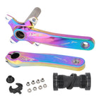 Left and Right Crank+Bottom Bracket / Electroplating Colorful