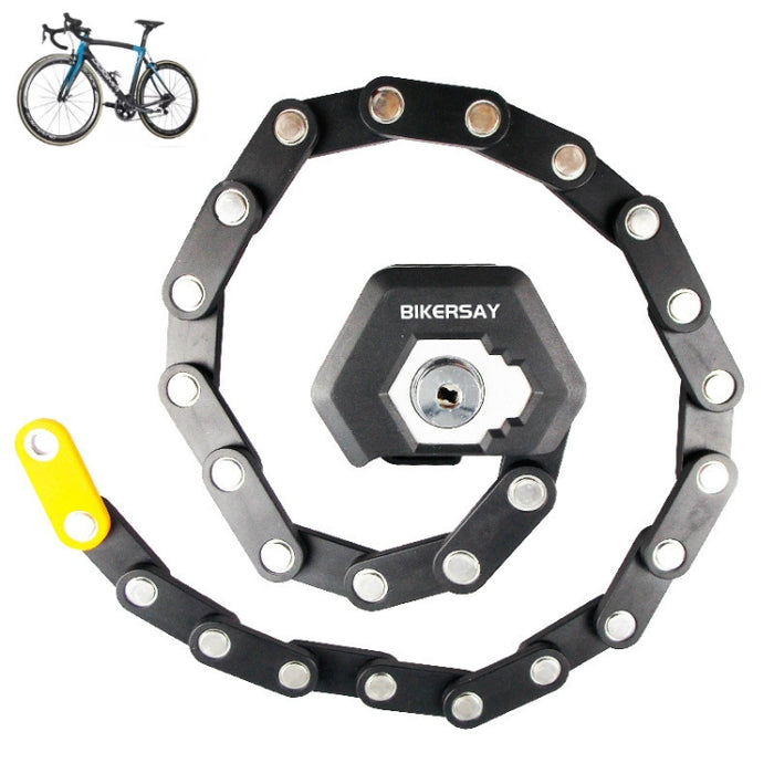 BIKERSAY  BK001 Bicycle Folding Lock Anti-theft Anti-cutting Mountain Bike Burger Lock, BIKERSAY BK001