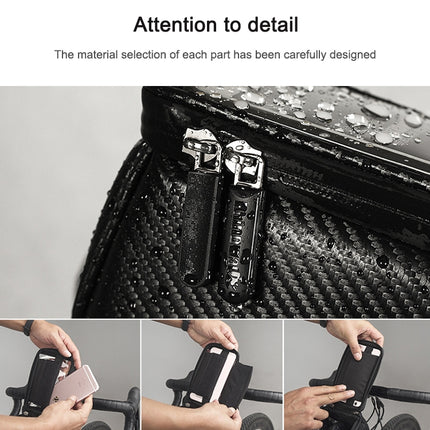 Rhinowalk Bicycle Front Tube Bag Waterproof Mobile Phone Touch Screen Multi-function Bicycle Handlebar Bag