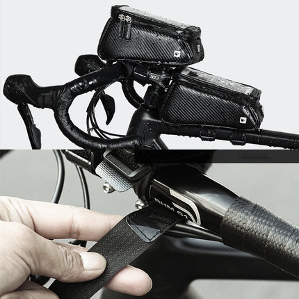 Rhinowalk Bicycle Front Tube Bag Waterproof Mobile Phone Touch Screen Multi-function Bicycle Handlebar Bag