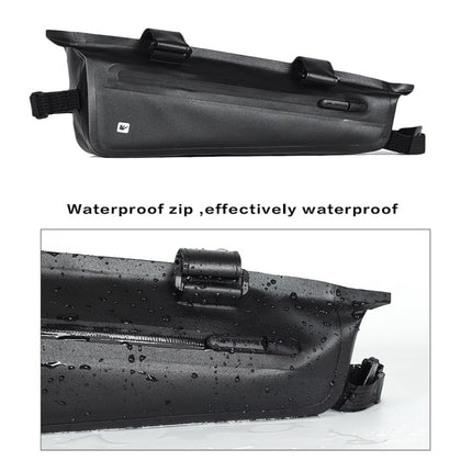 Rhinowalk Bicycle Front Beam Triangle Bag TPU Waterproof Mountain Road Bike Long-distance Riding Saddle Bag, Rhinowalk 2.2L Bicycle Front Beam Bag