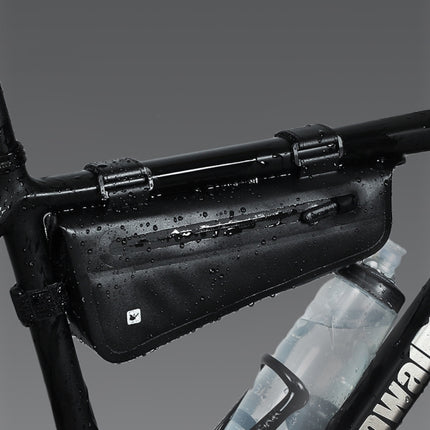 Rhinowalk Bicycle Front Beam Triangle Bag TPU Waterproof Mountain Road Bike Long-distance Riding Saddle Bag, Rhinowalk 2.2L Bicycle Front Beam Bag