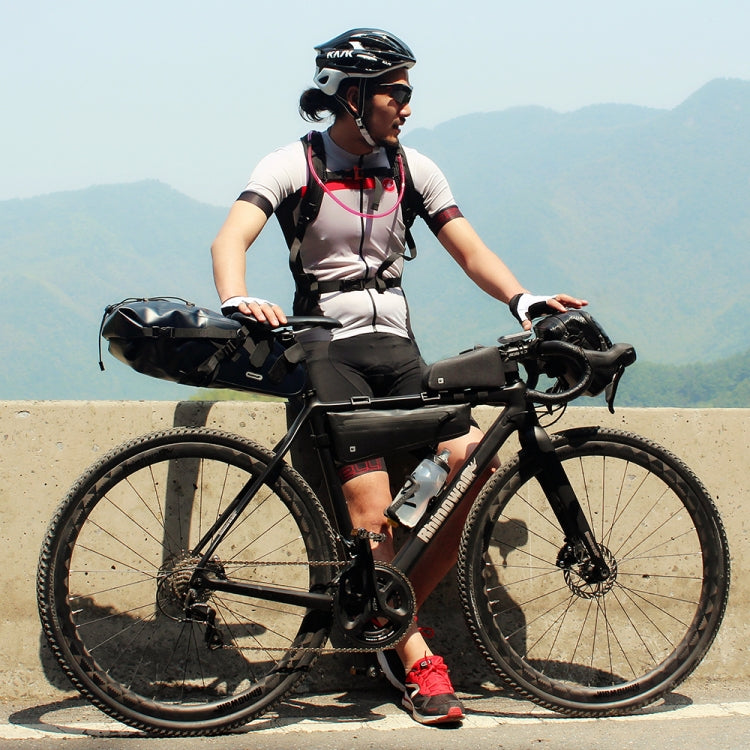 Rhinowalk Bicycle Front Beam Triangle Bag TPU Waterproof Mountain Road Bike Long-distance Riding Saddle Bag, Rhinowalk 2.2L Bicycle Front Beam Bag