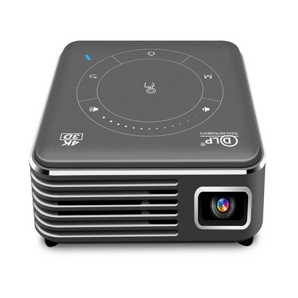 Miniproyector inteligente P11 854x480 DLP con control remoto por infrarrojos, Android 9.0, 2 GB + 16 GB, compatible con WiFi 2,4 G/5 G, Bluetooth, tarjeta TF
