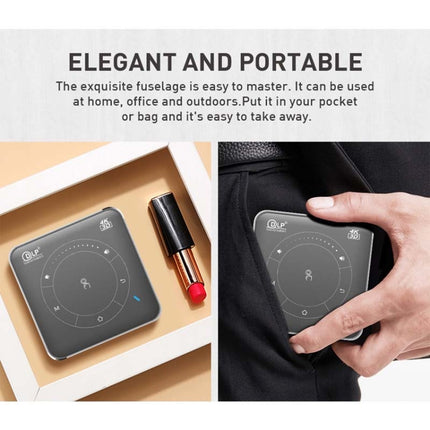 Miniproyector inteligente P11 854x480 DLP con control remoto por infrarrojos, Android 9.0, 2 GB + 16 GB, compatible con WiFi 2,4 G/5 G, Bluetooth, tarjeta TF